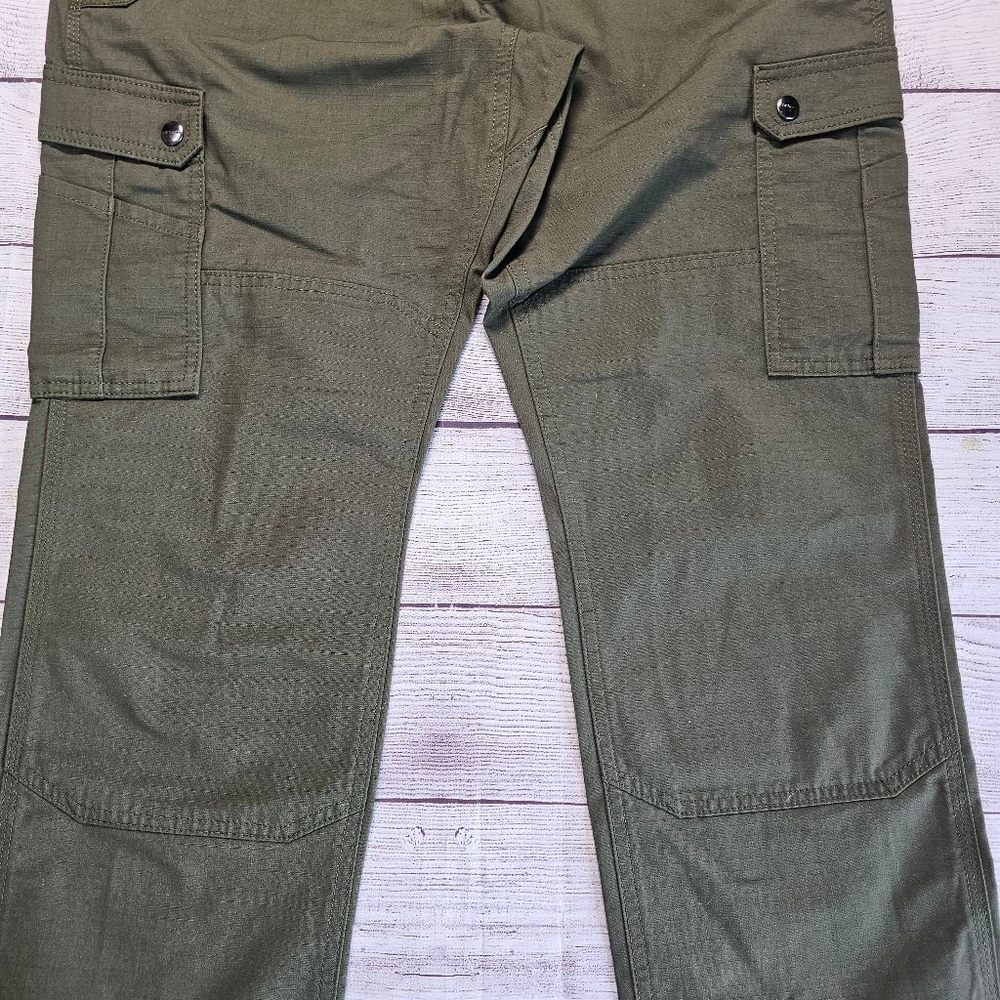 Carhartt 34x30 forest green double knee work pants - Picture 5 of 9